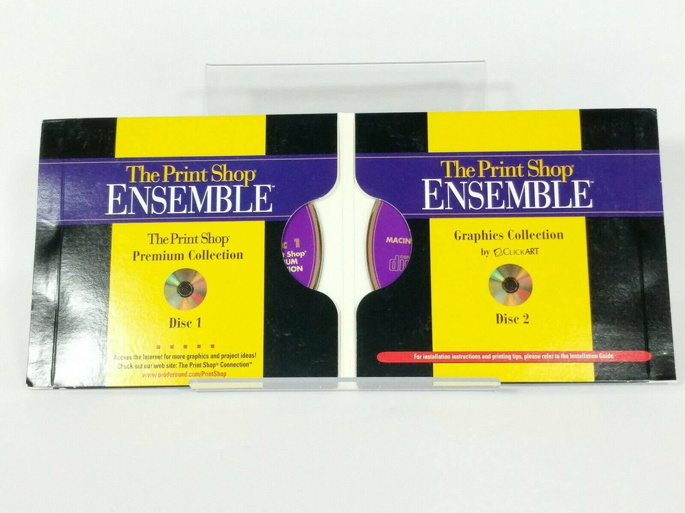 The Print Shop Ensemble Graphics Collection 2 Discs 1997