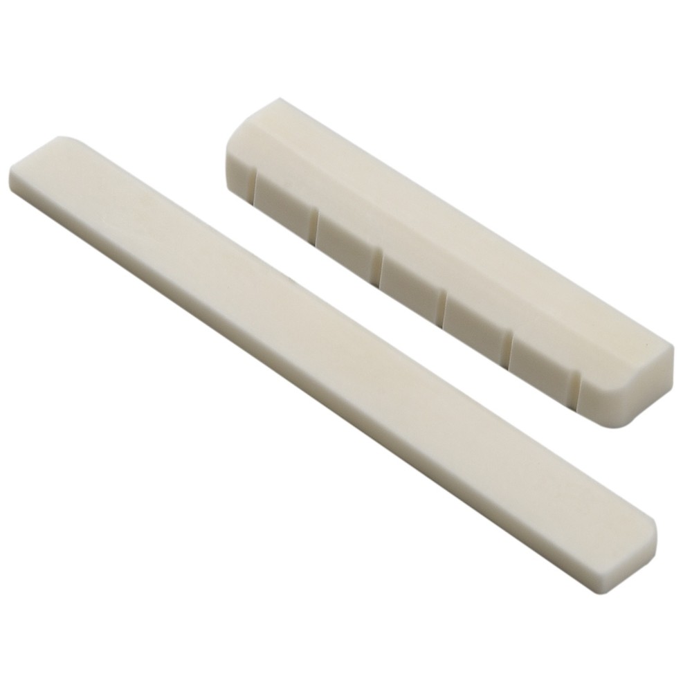 6 String Bone Classical Guitar Bridge Saddle And Nut Replacement Parts 80mm/52mm