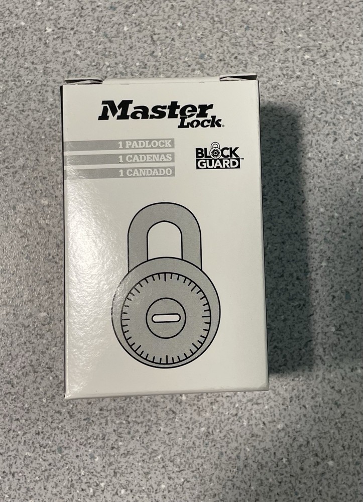 Master Lock Padlock Block Guard 1525 Combination Lock  New In Box
