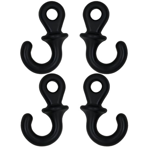 Archery Bow String Dampener Package, Bow String Stabilizer, 4 Pack Black