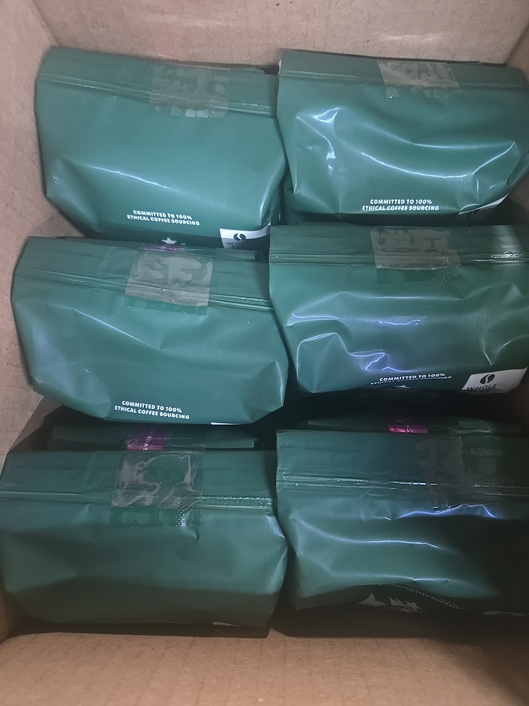 (6 Pack)Starbucks Dark Roast Whole Bean Espresso Coffee - 12oz BB-10MAR2026