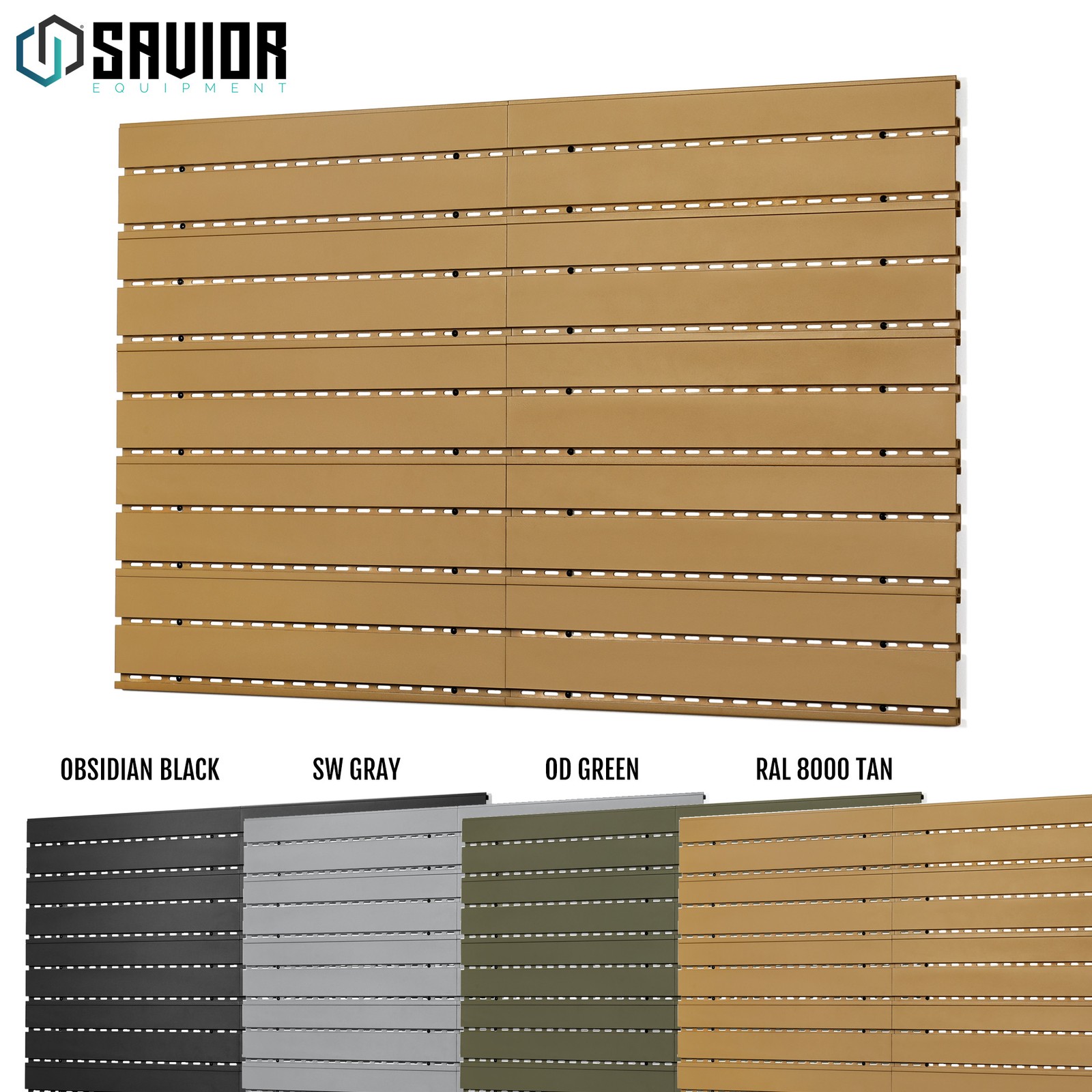 Savior Wall Rack System Slatwall Only DIY Kit Rifle Pistol Firearm Display Mount