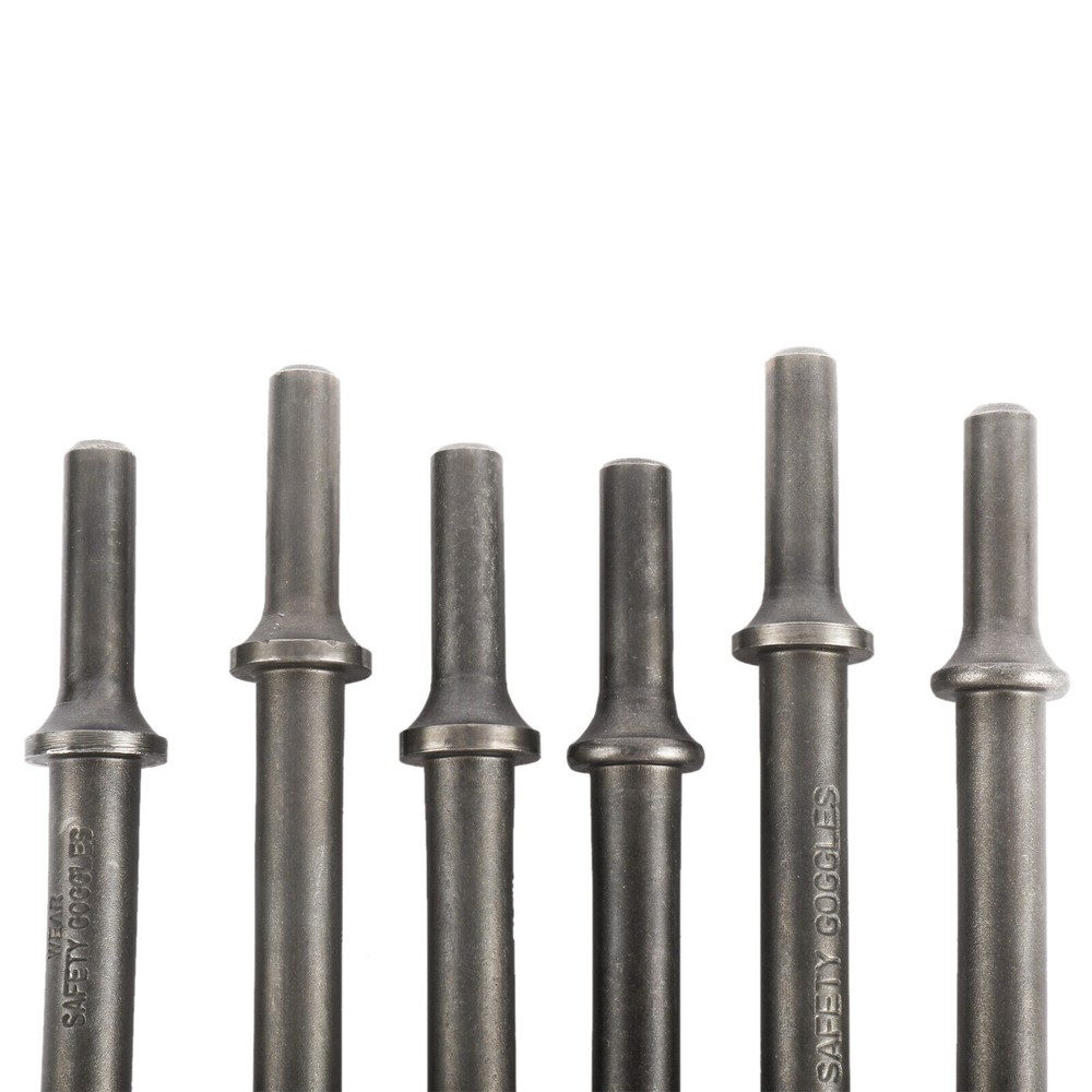 9 Pcs Pneumatic Chisel Tool Set Air Hammer Punch Chipping Bits Set 0.39In Shank
