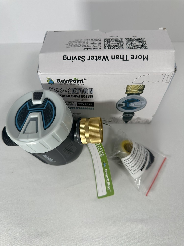 Rainpoint Wi-Fi Irrigation Controller New TTV102B + TWG009BW Open box.