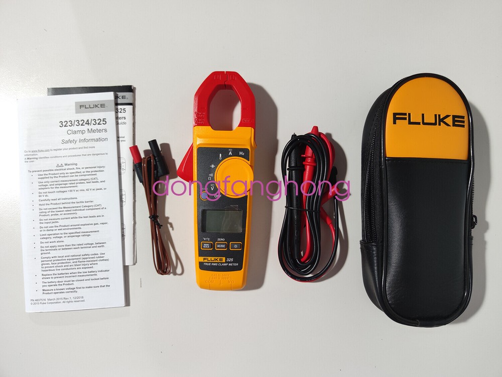 Fluke 325 True RMS AC DC Current and Voltage Tester Capacitance Clamp Frequency