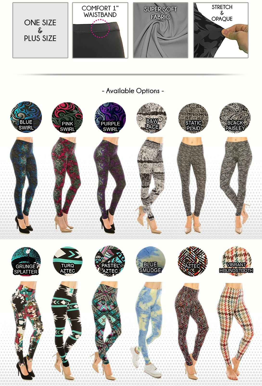 Women's Butter Soft Patterned Leggings