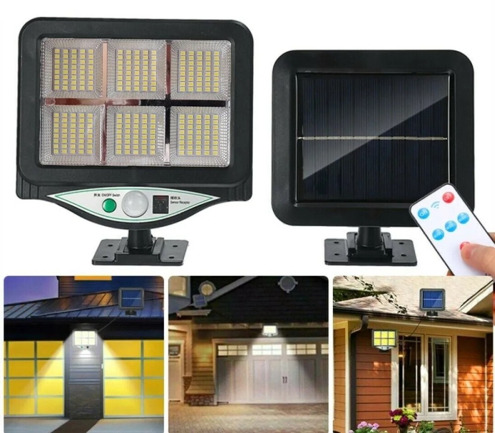 30w Solar Headlight With Pir Motion Sensor And Detached Panel Wire 5mt approx.