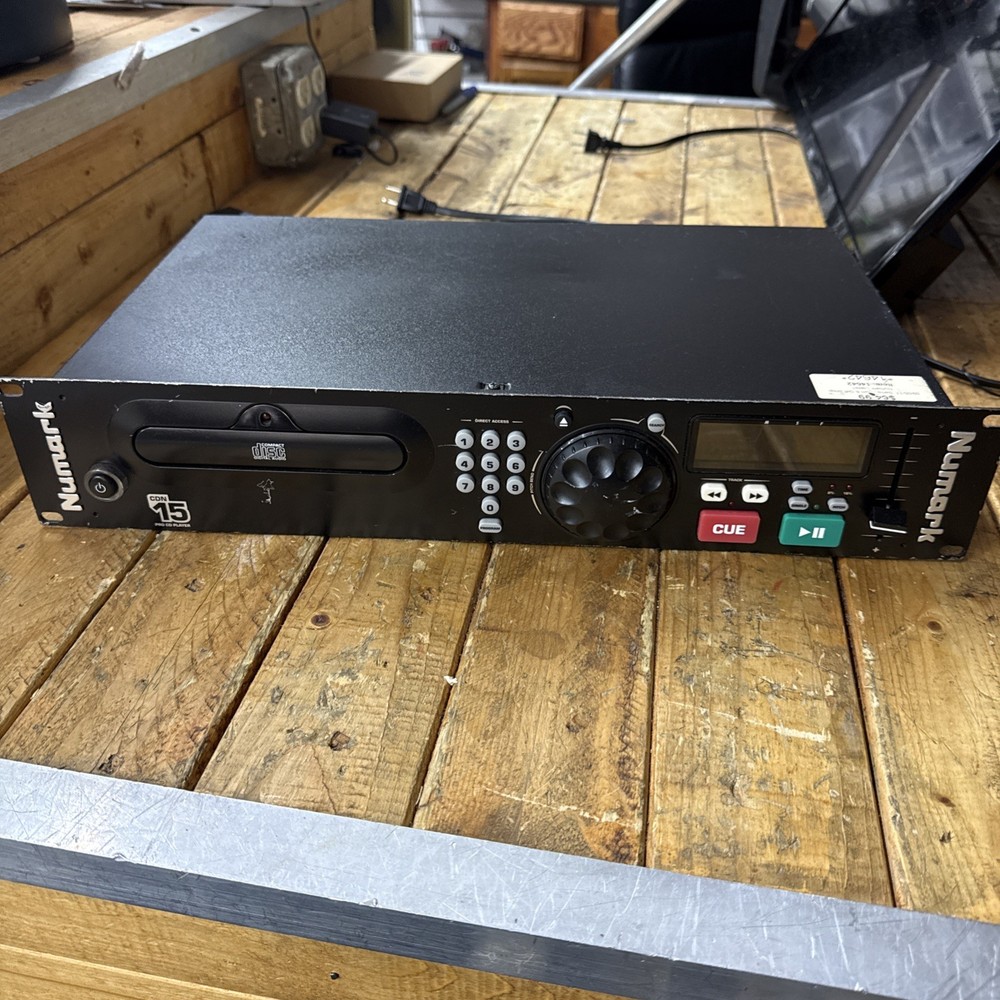 Numark CDN15 Rack Mount CD Player DJ Music Gear Stackable Black Great Quality