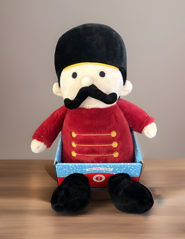 TINY LOVE CARRY Huggable Christmas Plush Nutcracker Soldier Removable Heat Pack