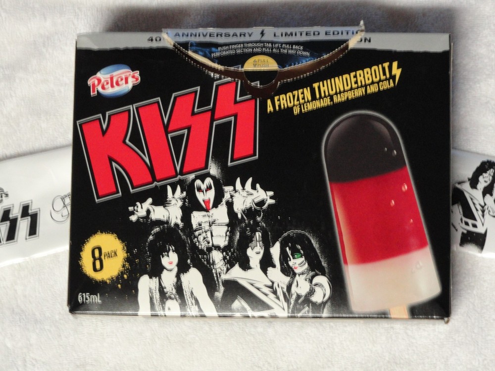 KISS Thunderbolt 40th Anniversary Ice Cream Box & Wrapper LE Australian release