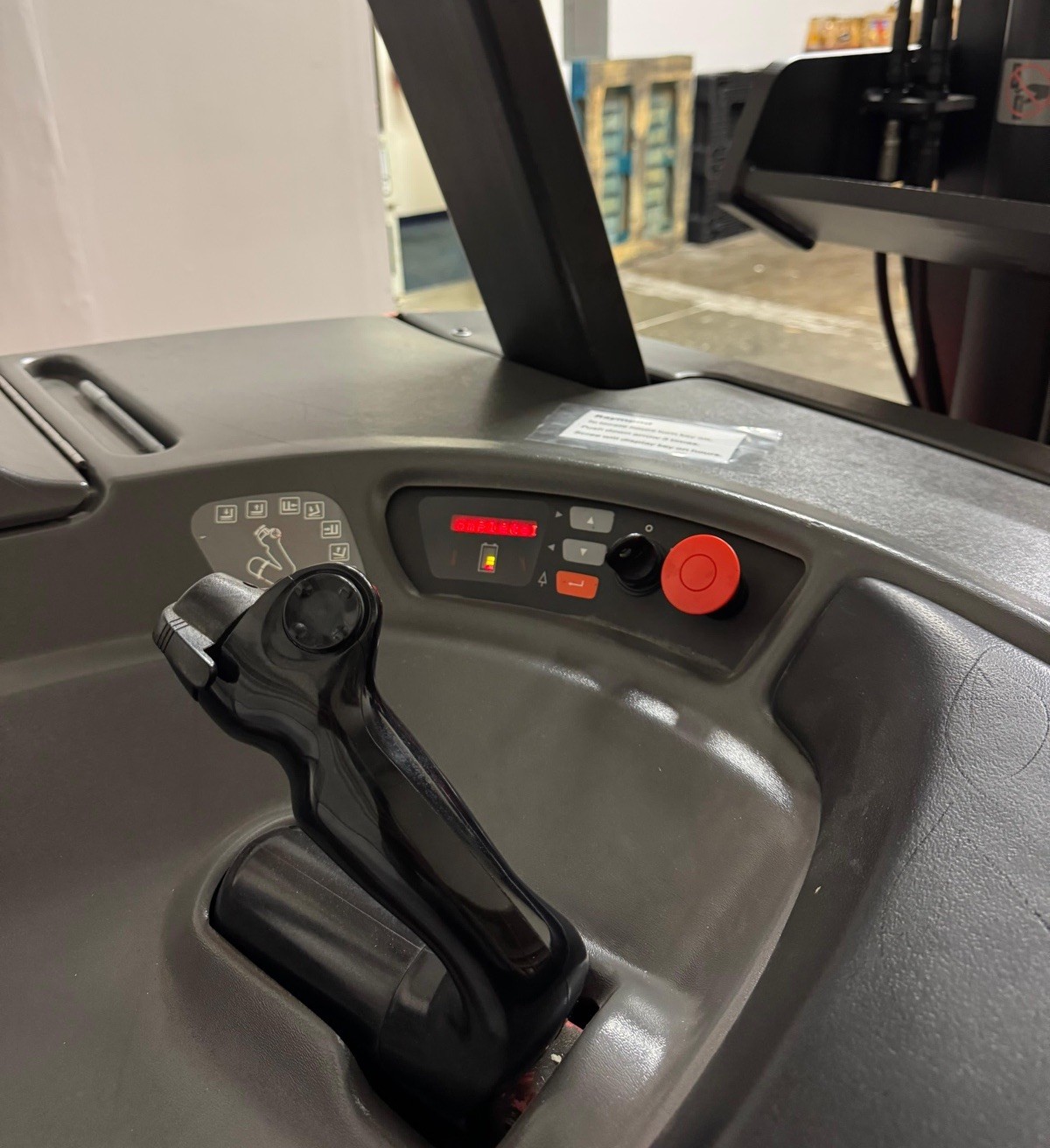 Raymond DSS 300 Stand Up Forklift Electric Reach Truck Warehouse Lift W/Charger