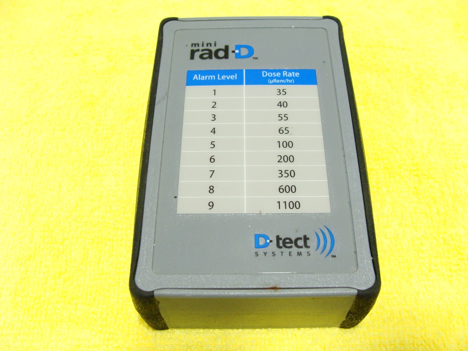 D-tect MiniRad-D Mini Rad-D Portable Rugged Personal Radiation Detector MRC 951