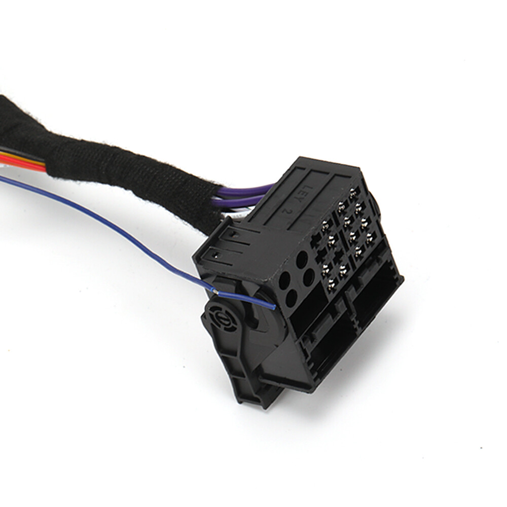 For VW RCD330/330 Plus CANBUS Decoder ISO Adapter Wiring Harness + Video Cable