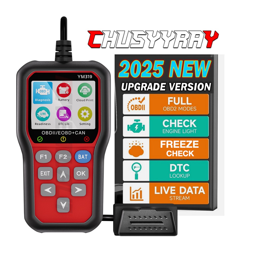 2025 Auto OBD2 Scanner Car Check Engine Fault Code Reader For GMC Sierra 1500