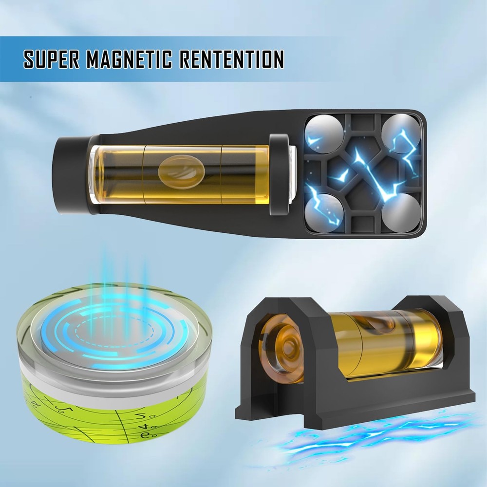 GHHJX Professional Magnetic Scope Leveling Kit Bubble Level Tool Brown