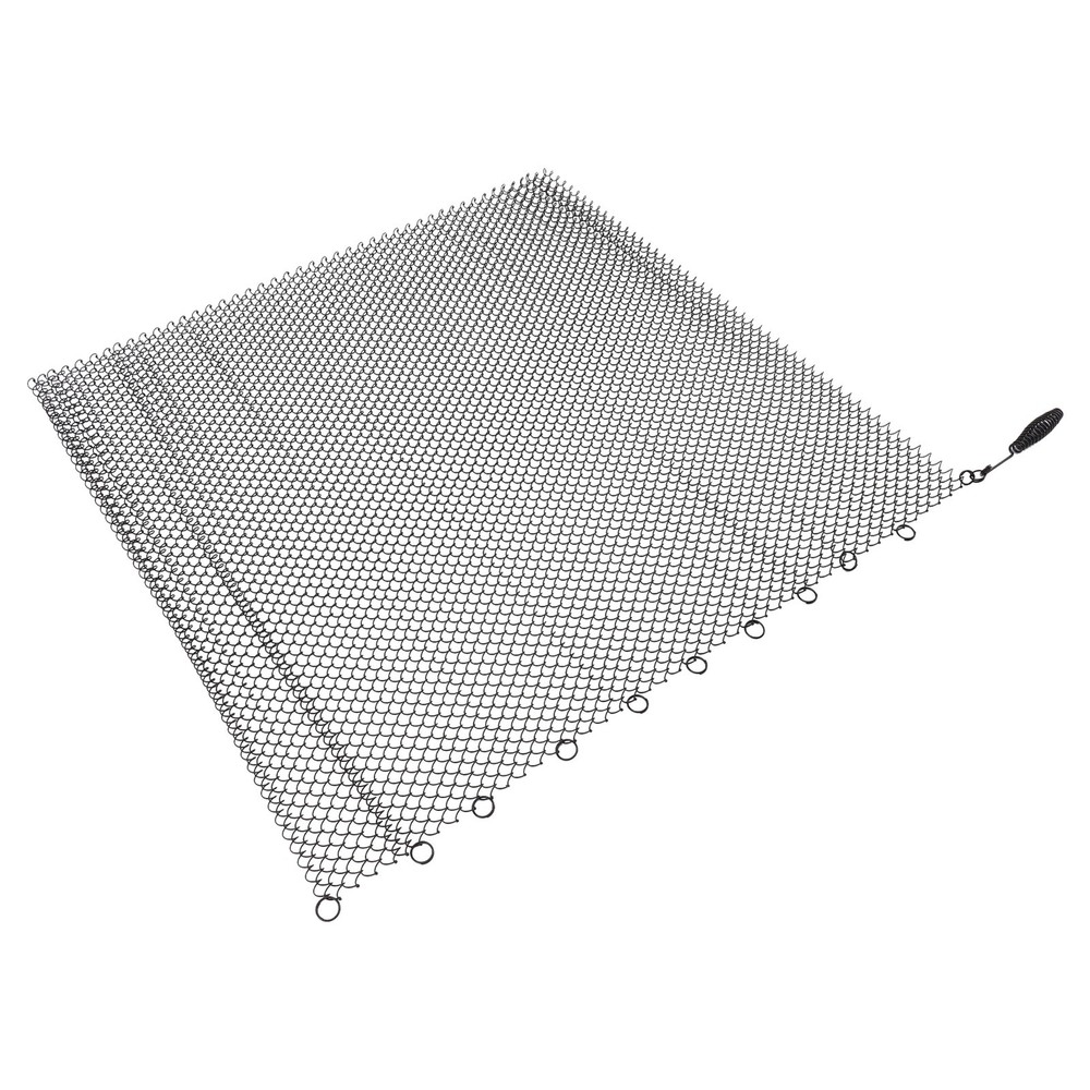 2 Panel Fireplace Mesh Screen Curtain Durable Safety Hanging Replacement Screens
