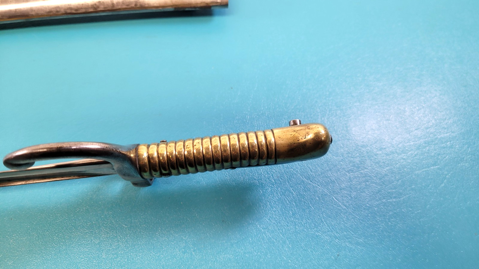 WWI German French Captured Model 1866 Chassepot Bayonet + Sheath Regt Mrk TR670