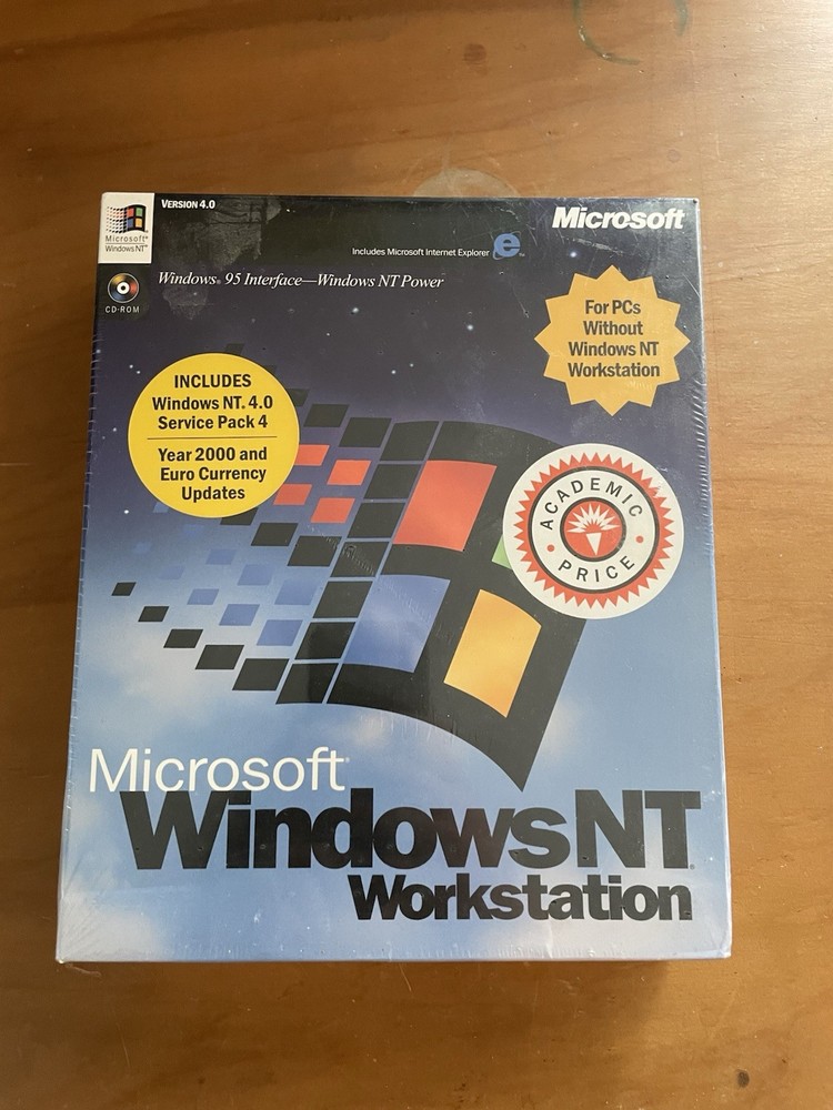 Microsoft Windows NT Workstation 4.0 CD Sealed Box