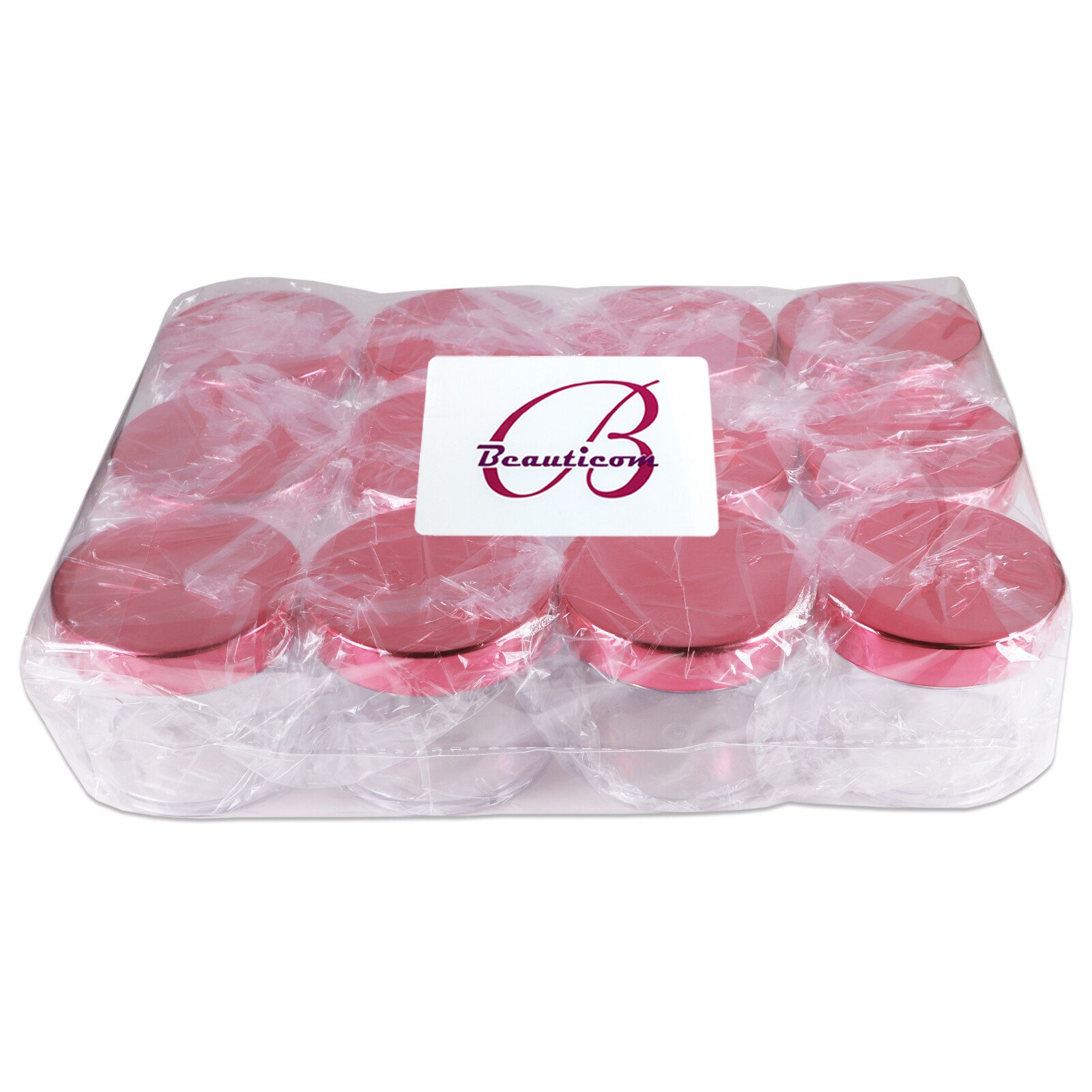 2oz/60g/60ml High Quality Acrylic Container Jars - Clear with Rose Lid