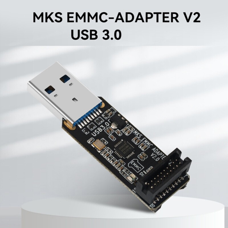 3D Printer Accessory EMMC-ADAPTER V2 Upgraded USB3.0 Card Reader Programmer