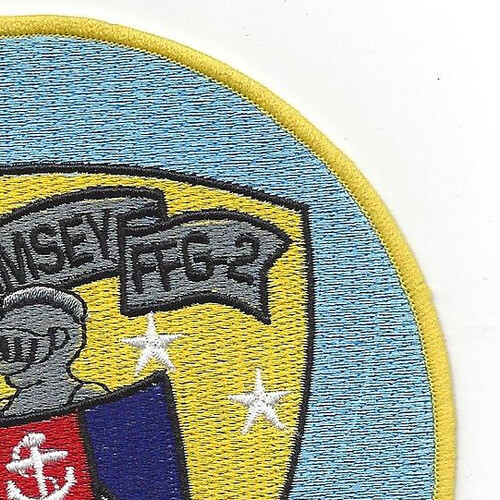 USS Ramsey FFG-2 Guided Missile Frigate Ship Patch