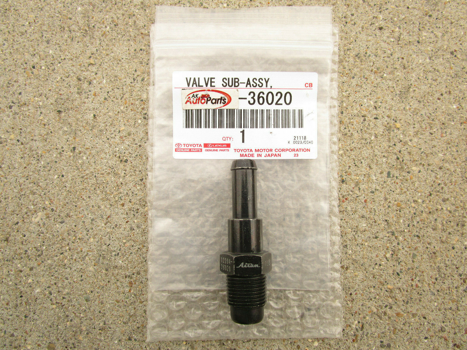 FITS: 10 - 17 TOYOTA CAMRY 2.5L VENTILATION VALVE PCV SUB ASSEMBLY OEM NEW