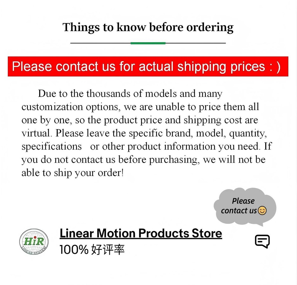 HIWIN Linear Rail Guides EGH15SA EGH15CA EGH20SA EGH20CA EGH25CA EGH30SA Bearing