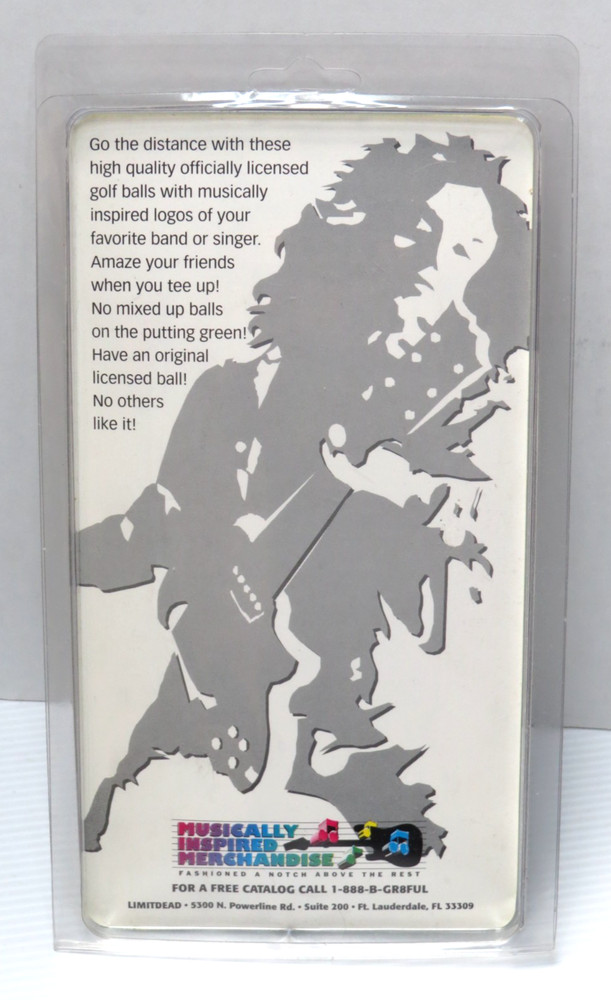 KISS ROCK & ROLL OVER GOLF BALLS 3 PACK 1997 OFFICIALLY LICENSED