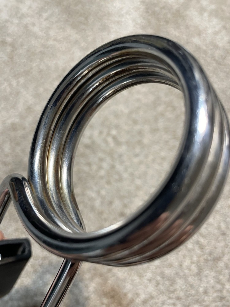 Weider Olympic Size Spring Collars 2" Clips for Barbell, Large