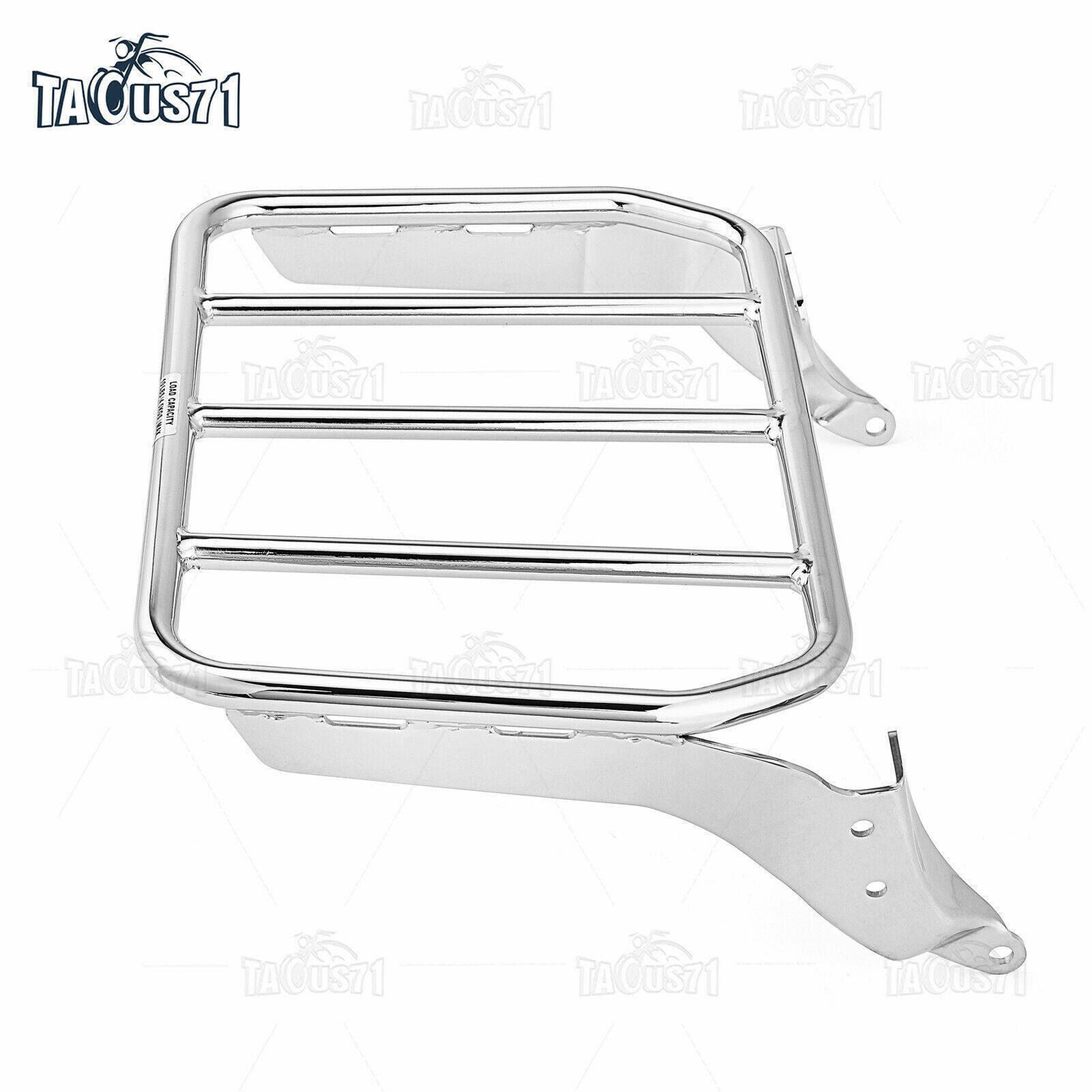 Detachable Chrome Sport Luggage Rack For 18-24 Harley Fat Boy Breakout Backrest