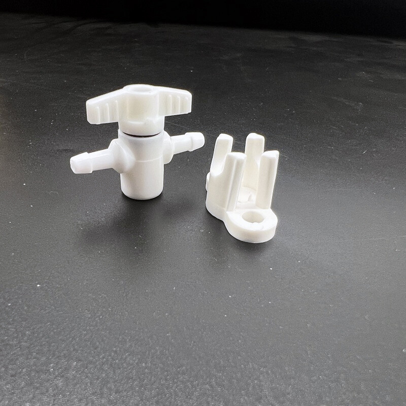 10Pcs White Plastic 2 Ways Ink Connector Adapter For Inkjet Format Printer