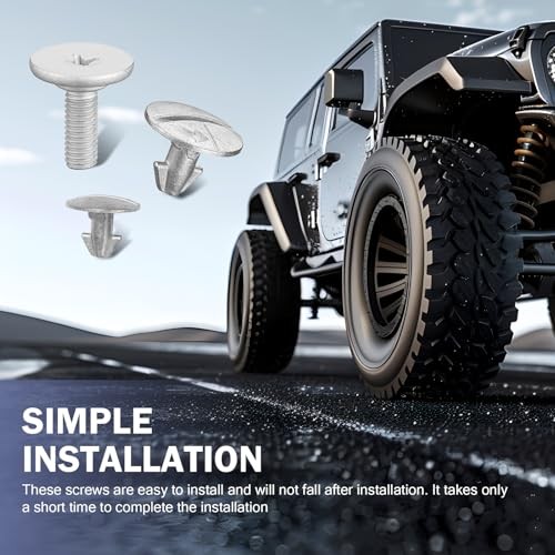MLY 14 PCS Lower Engine Cover Skid Plate Screw, Engine Splash Shield Hardware