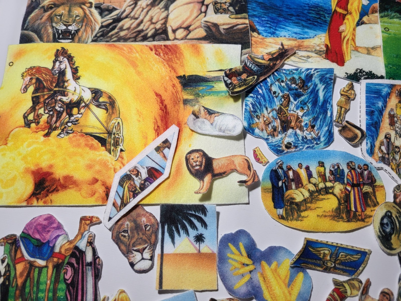 Betty Lukens 1987 Quiet Book Bible Felt Flannelgraph Lot Gently Used-incomplete