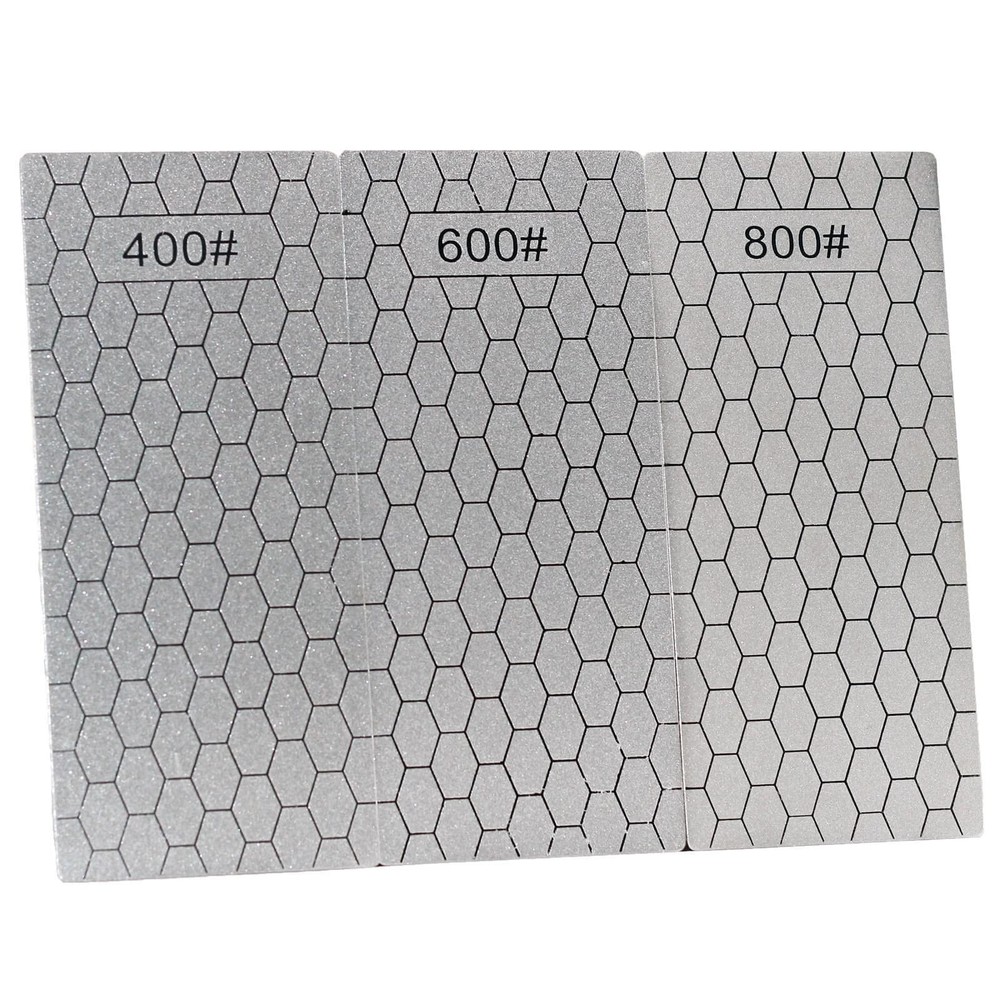 5 Pieces Diamond Sharpening Stone Set,Diamond Lapping Plate Coarse/Medium/Fin...