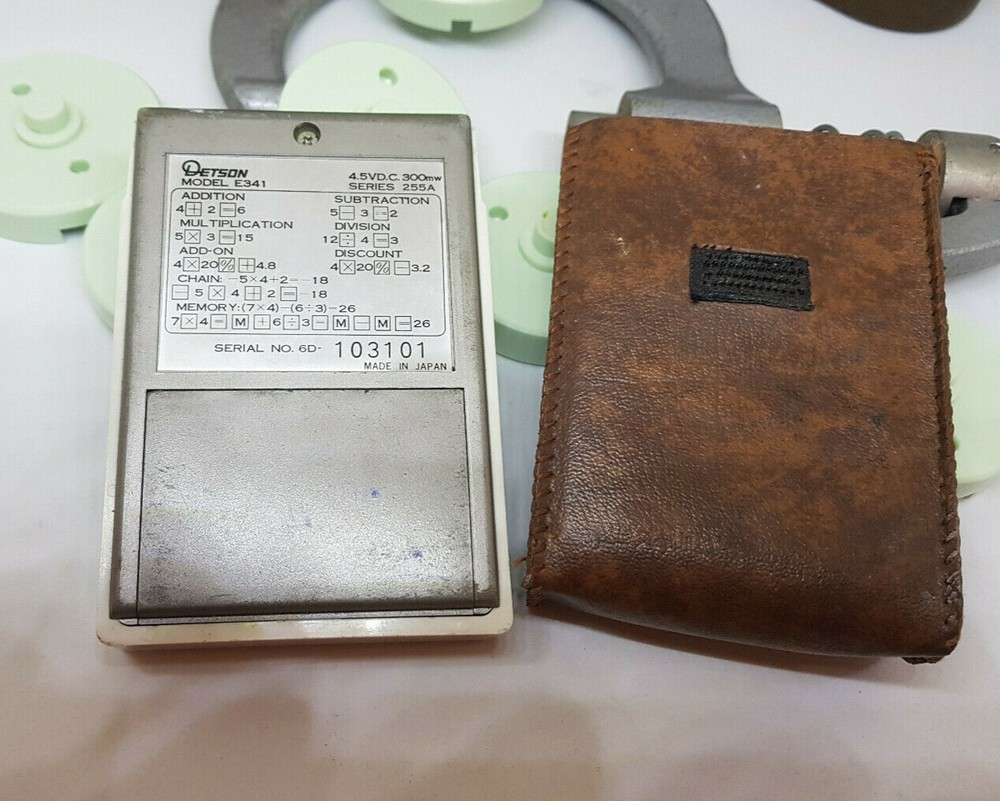 RARE DETSON E341 CALCULATOR WORKING 