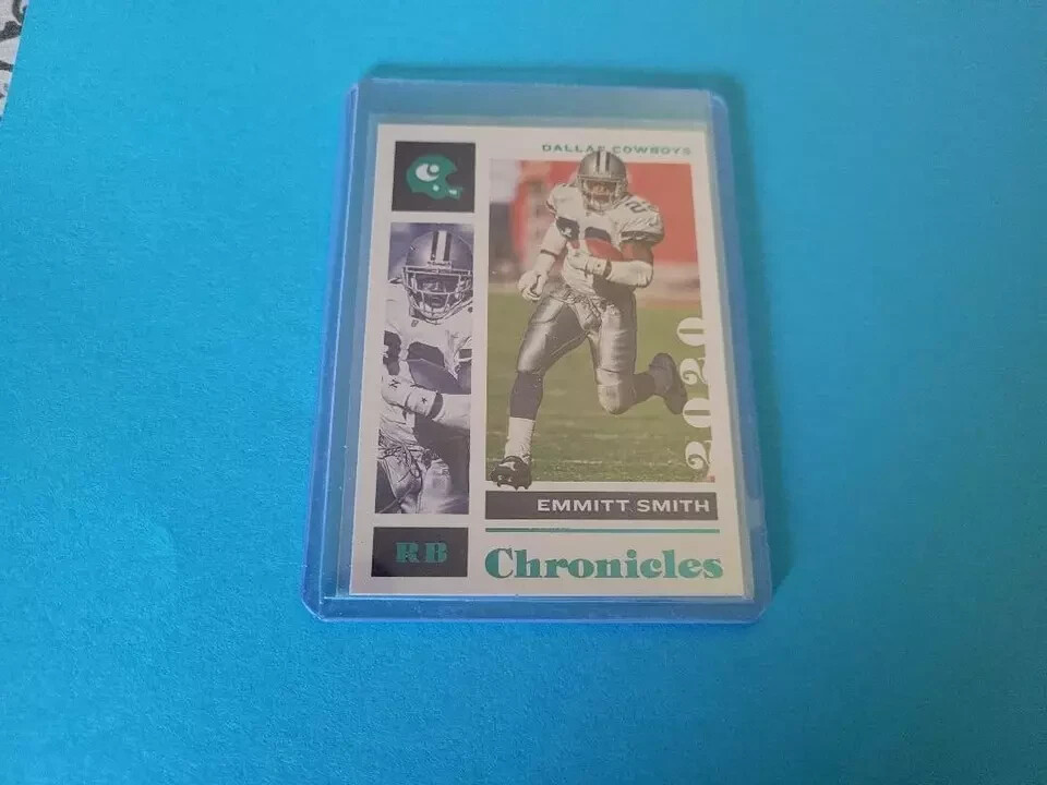 !!!    EMMITT SMITH  CHRONICLES  BLUE  FOOTBALL  CARD $$
