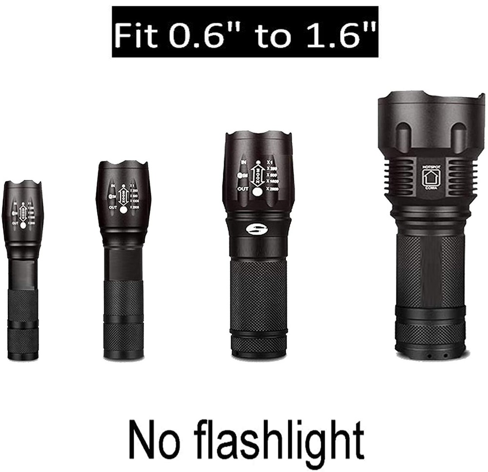 Flashlights Magnetic Mounting Brackets Holder for D-Cell Torches Flashlights