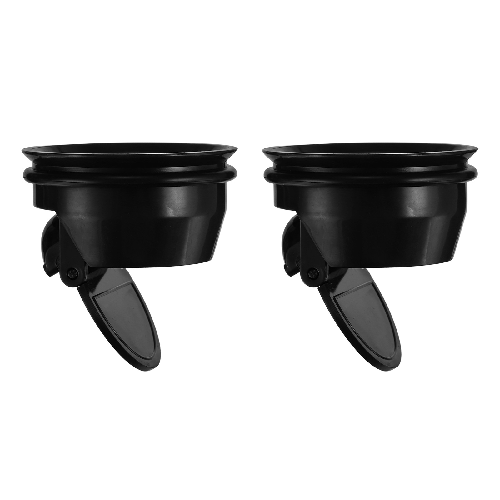 Floor Drain Anti-Odor Core Shower Floor Drain Backflow Preventer Black 2PACK