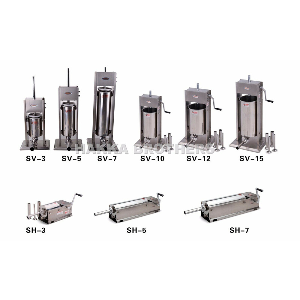 Hakka 7LBS to 32LBS Sausage Stuffer 2 Speed Stainless Steel Meat Filler Machine