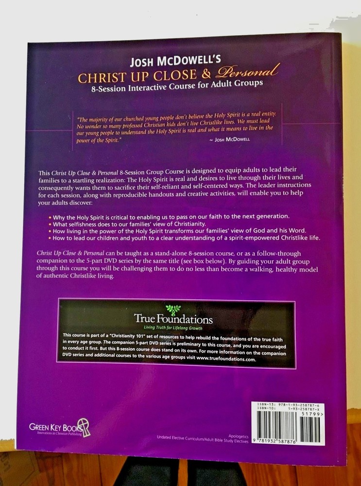 JOSH McDOWELL'S Christ up Close & Personal DVD 8 Session course