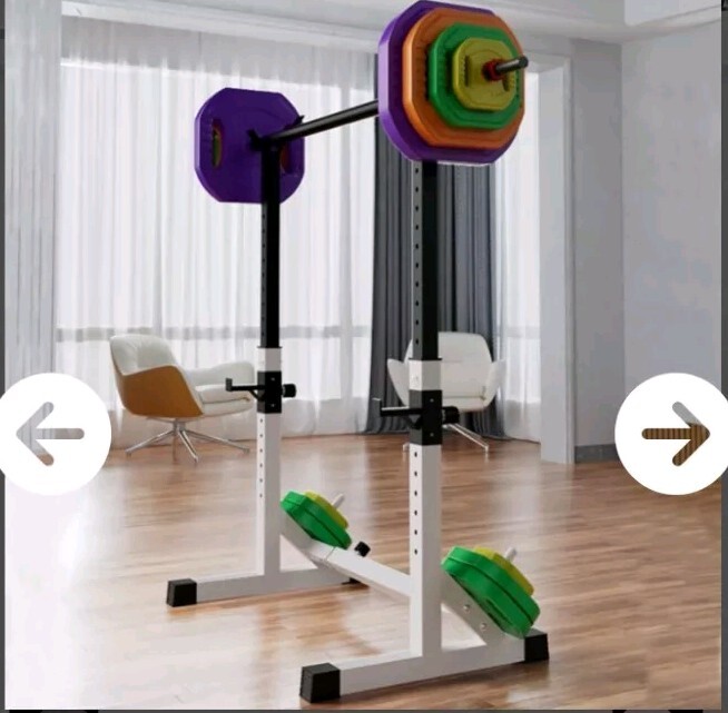 Barbell Rack Stand - Multifunctional Adjustable Squat Rack, Heavy-Duty