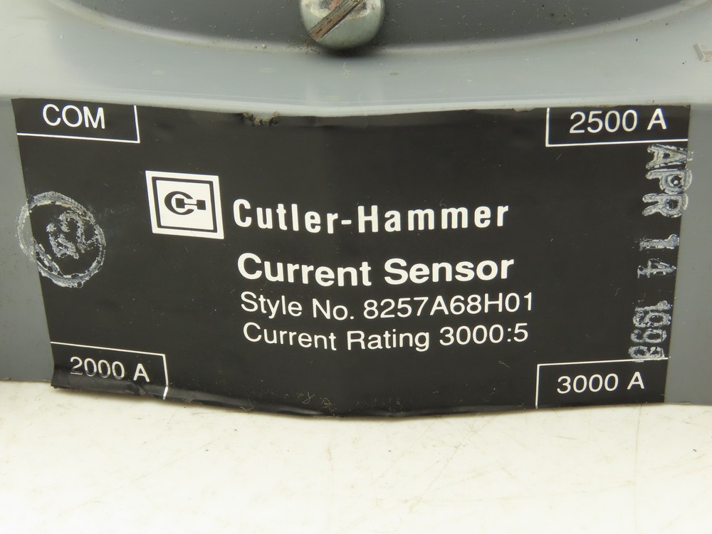 Cutler Hammer 8257A68H01 Current Sensor Current Rating 2000-3000A CH Multi Ratio