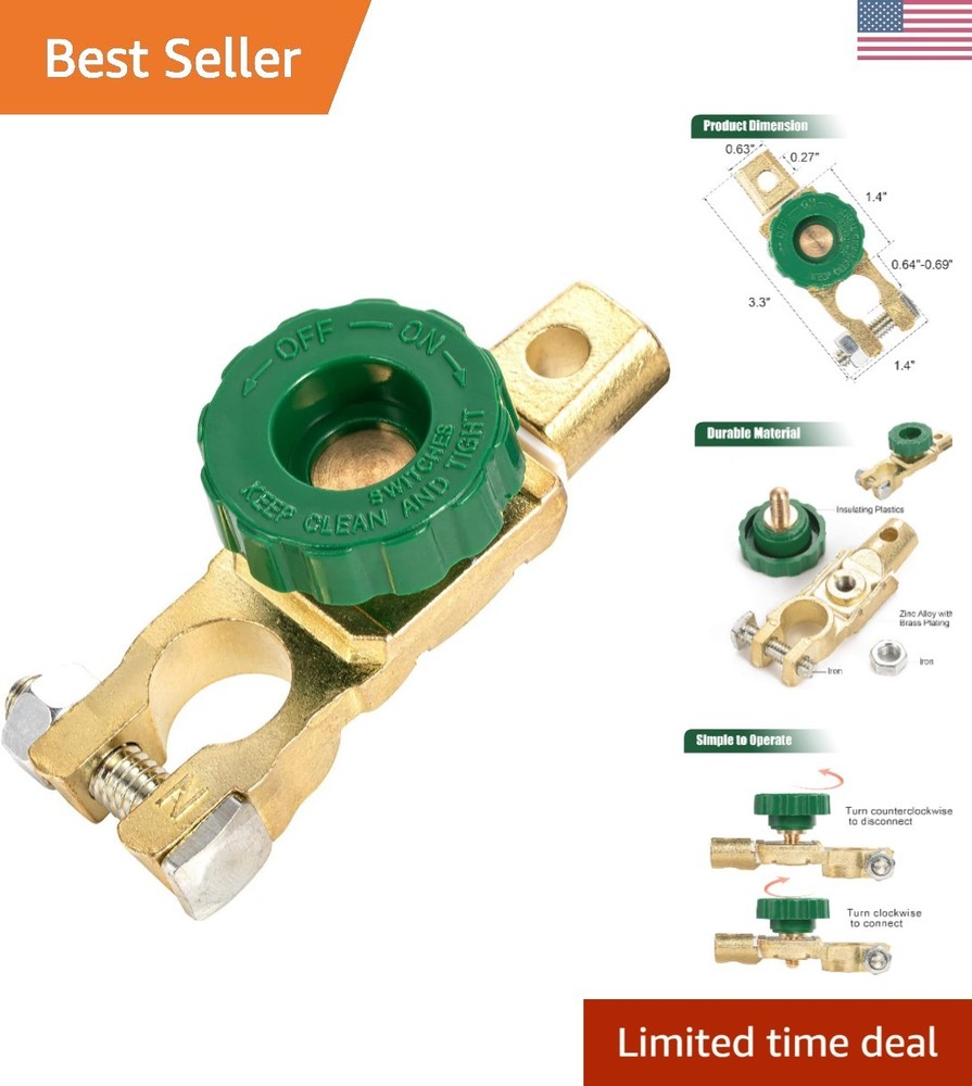 Battery Quick Disconnect Switch Top Post Cut/Shut Off Battery Master Isolator...