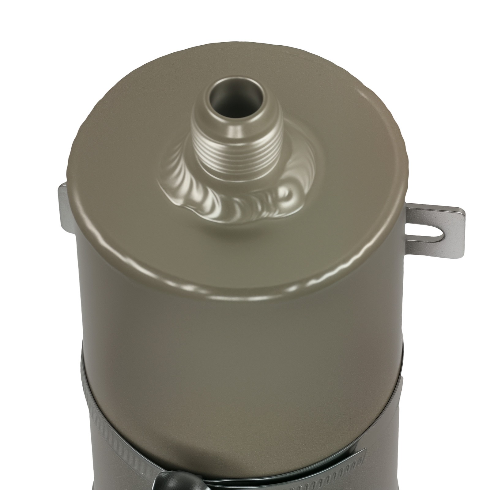 Racing Power Steering Reservoir Universal Performance Silver Aluminum Tank Kit