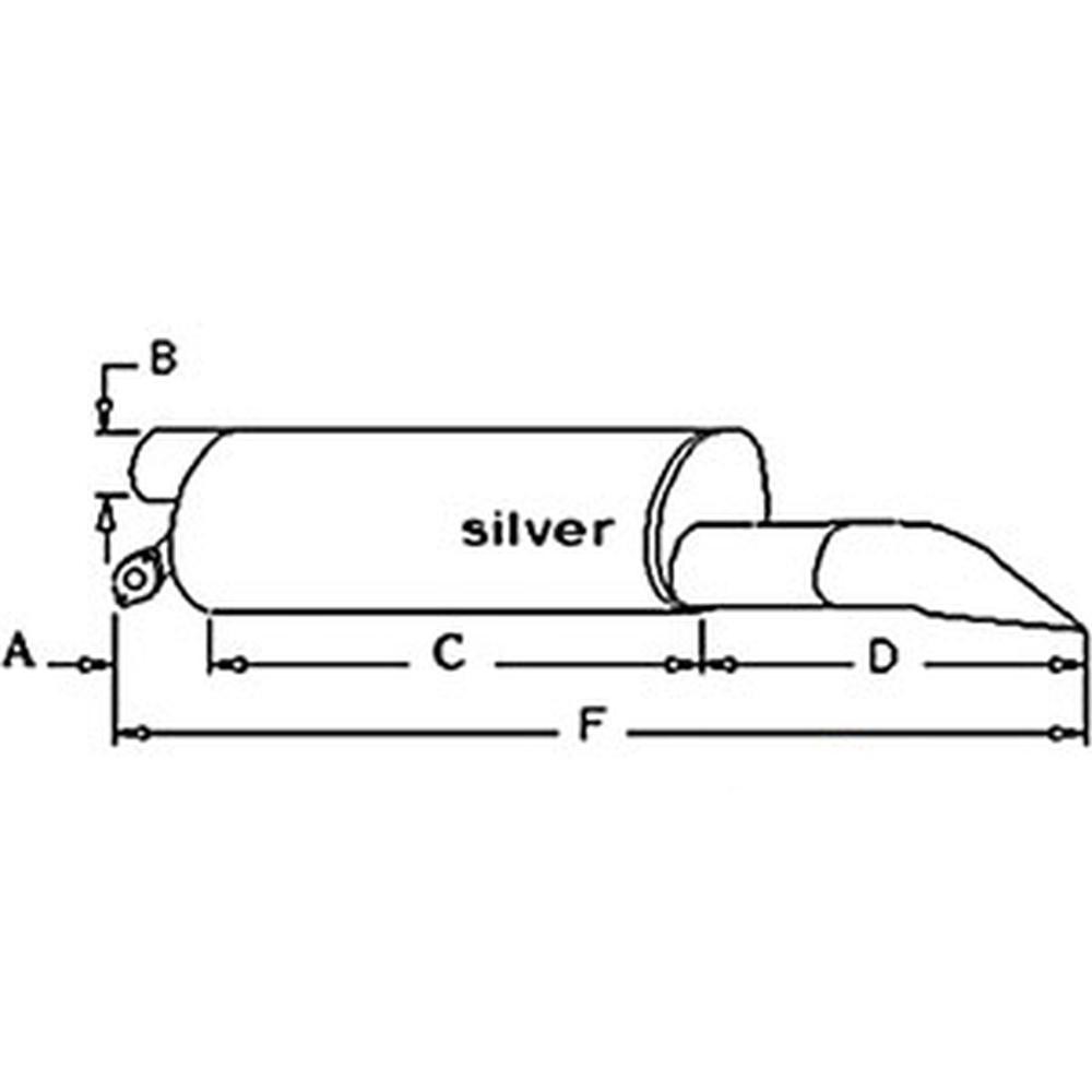 Muffler Fits 2670 A147046