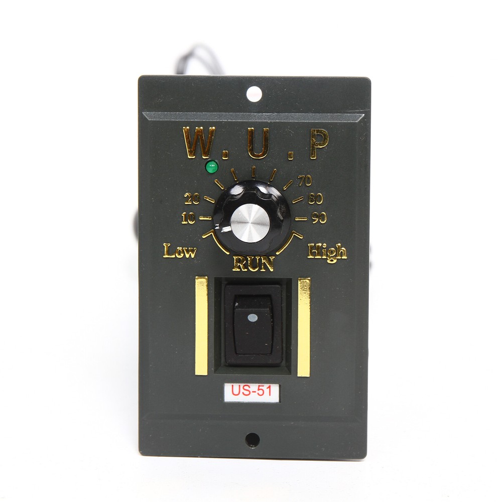 90W AC Gear Motor Electric Motor Variable+Speed Controller Single-phase 1:100