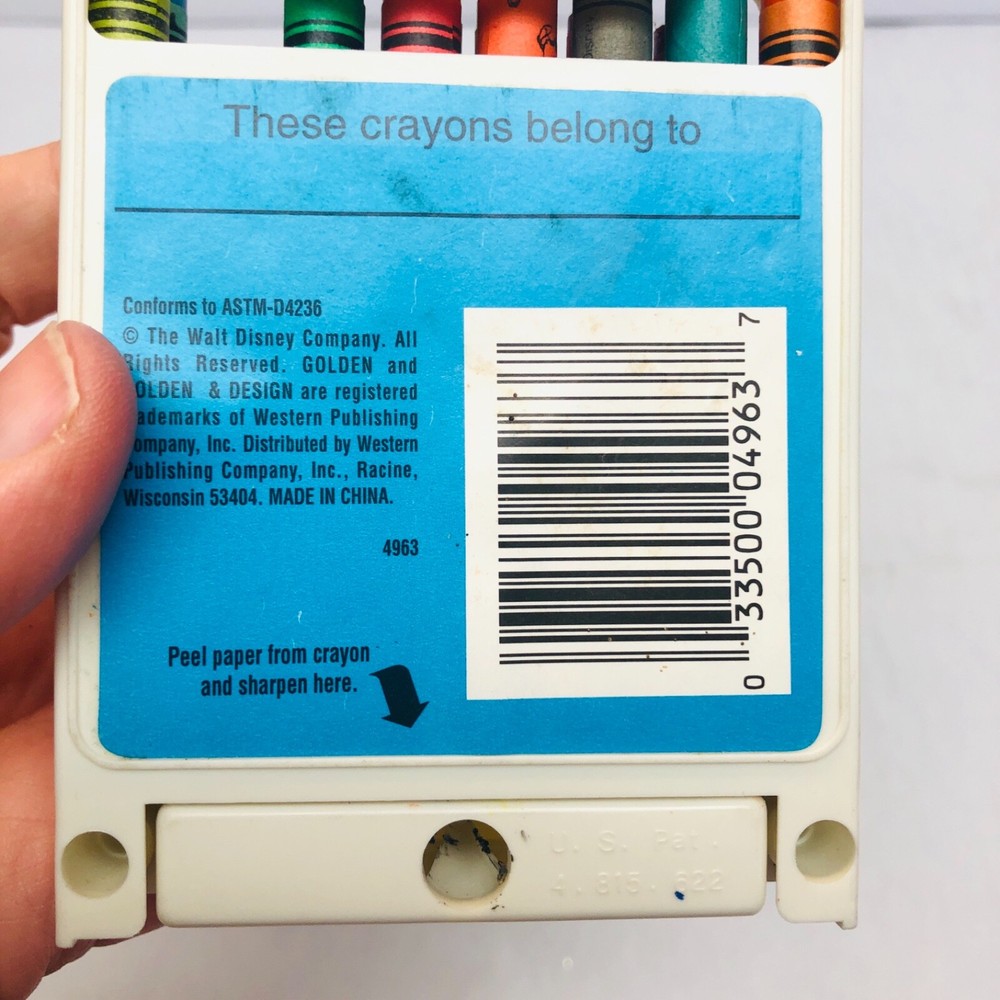 Vintage Disney 101 Dalmatians Crayons w/ Sharpener *Some Missing READ* BIN J