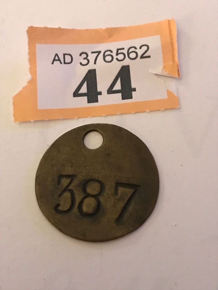 Colliery Pit Check Miners Lamp Tally