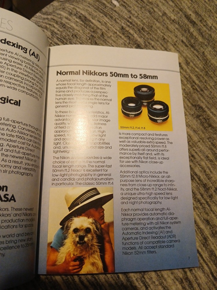 Nikkor Lenses Guide 1980 Pamphlet Catalog