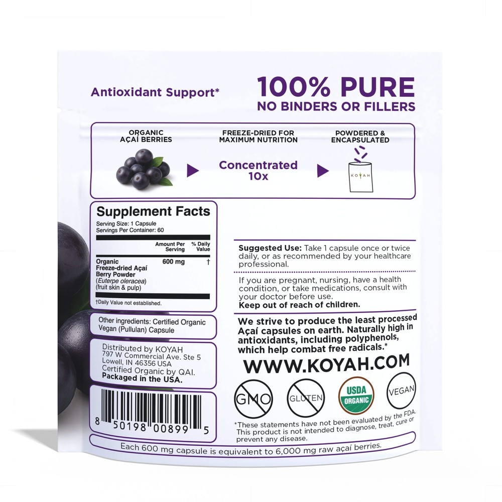 Organic Acai Capsules